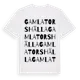 White t-shirt med Gamla Torshälla ordlek t-shirt