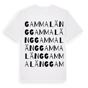 Gammaläng ordlek t-shirt – ekologisk bomull t-shirt från Pinshirt