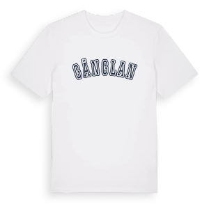 Gänglan college t-shirt – ekologisk bomull t-shirt från Pinshirt