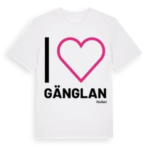 Jag älskar Gänglan t-shirt stort tryck – ekologisk bomull t-shirt från Pinshirt