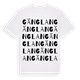 White t-shirt med Gänglan ordlek t-shirt