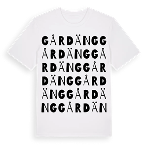 Gårdäng ordlek t-shirt – ekologisk bomull t-shirt från Pinshirt