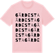 Pink Cotton t-shirt med Gärdesta ordlek t-shirt