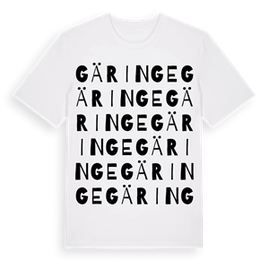 Gäringe ordlek t-shirt – ekologisk bomull t-shirt från Pinshirt