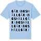 Blue Soul t-shirt med Gäringshäll ordlek t-shirt