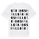White t-shirt med Gäringshäll ordlek t-shirt
