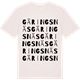 Vintage White t-shirt med Gäringsnäs ordlek t-shirt