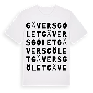 Gäversgölet ordlek t-shirt – ekologisk bomull t-shirt från Pinshirt