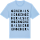 Blue Soul t-shirt med Generalsbergen ordlek t-shirt