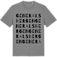 Mid Heather Gray t-shirt med Generalsbergen ordlek t-shirt