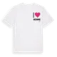 White t-shirt med Jag älskar Genne t-shirt litet tryck