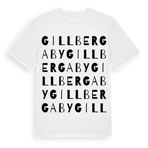 Gillbergaby ordlek t-shirt – ekologisk bomull t-shirt från Pinshirt