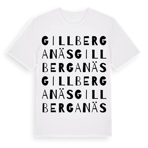 Gillberganäs ordlek t-shirt – ekologisk bomull t-shirt från Pinshirt