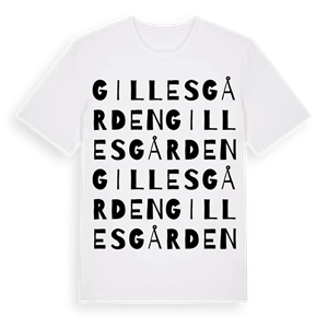Gillesgården ordlek t-shirt – ekologisk bomull t-shirt från Pinshirt