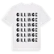 White t-shirt med Gillinge ordlek t-shirt