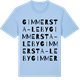 Blue Soul t-shirt med Gimmersta-Leby ordlek t-shirt