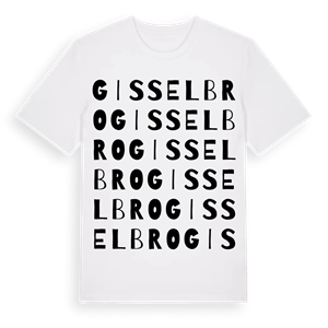 Gisselbro ordlek t-shirt – ekologisk bomull t-shirt från Pinshirt