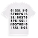 White t-shirt med Gisslingstorp ordlek t-shirt