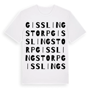 Gisslingstorp ordlek t-shirt – ekologisk bomull t-shirt från Pinshirt