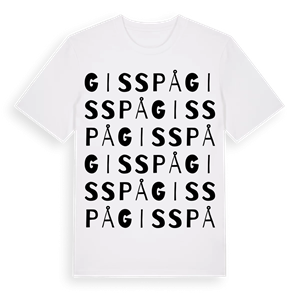 Gisspå ordlek t-shirt – ekologisk bomull t-shirt från Pinshirt