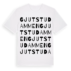 Gjutstudammen ordlek t-shirt – ekologisk bomull t-shirt från Pinshirt