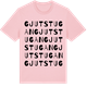 Pink Cotton t-shirt med Gjutstugan ordlek t-shirt