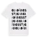 White t-shirt med Gladängsstugan ordlek t-shirt