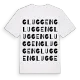 Gluggen ordlek t-shirt