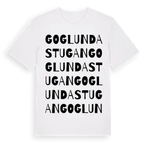 Goglundastugan ordlek t-shirt – ekologisk bomull t-shirt från Pinshirt