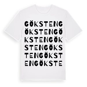 Göksten ordlek t-shirt – ekologisk bomull t-shirt från Pinshirt