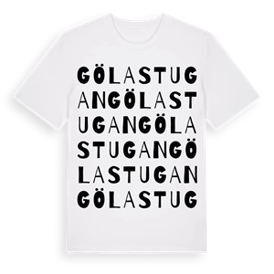 Gölastugan ordlek t-shirt – ekologisk bomull t-shirt från Pinshirt