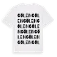 White t-shirt med Gölen ordlek t-shirt