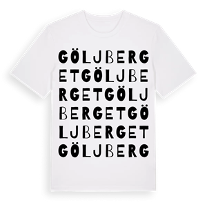 Göljberget ordlek t-shirt – ekologisk bomull t-shirt från Pinshirt
