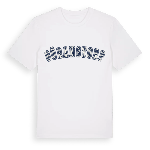 Göranstorp college t-shirt – ekologisk bomull t-shirt från Pinshirt