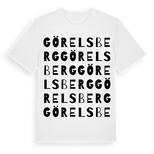 Görelsberg ordlek t-shirt – ekologisk bomull t-shirt från Pinshirt