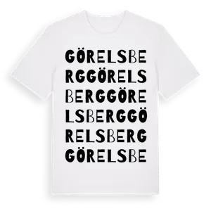 Görelsberg ordlek t-shirt – ekologisk bomull t-shirt från Pinshirt