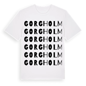 Gorgholm ordlek t-shirt – ekologisk bomull t-shirt från Pinshirt