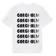 White t-shirt med Gorgholm ordlek t-shirt