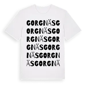 Gorgnäs ordlek t-shirt – ekologisk bomull t-shirt från Pinshirt