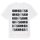 White t-shirt med Gorgnäs ordlek t-shirt