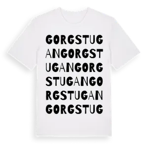 Gorgstugan ordlek t-shirt – ekologisk bomull t-shirt från Pinshirt