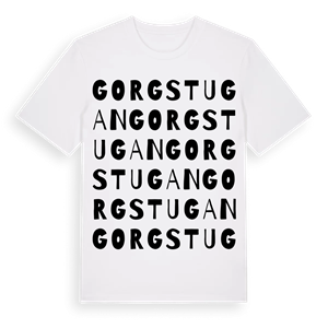 Gorgstugan ordlek t-shirt – ekologisk bomull t-shirt från Pinshirt
