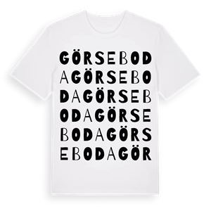 Görseboda ordlek t-shirt – ekologisk bomull t-shirt från Pinshirt