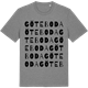 Mid Heather Gray t-shirt med Göteboda ordlek t-shirt