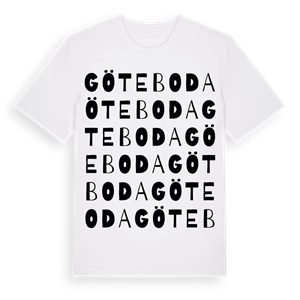 Göteboda ordlek t-shirt – ekologisk bomull t-shirt från Pinshirt