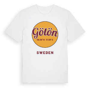 Götön cirkel t-shirt – ekologisk bomull t-shirt från Pinshirt
