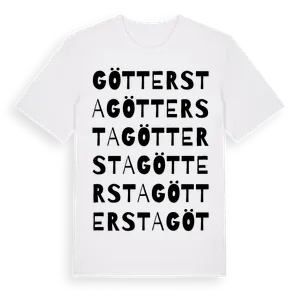 Göttersta ordlek t-shirt – ekologisk bomull t-shirt från Pinshirt