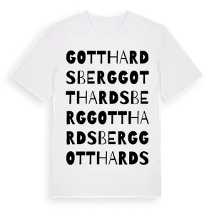 Gotthardsberg ordlek t-shirt – ekologisk bomull t-shirt från Pinshirt