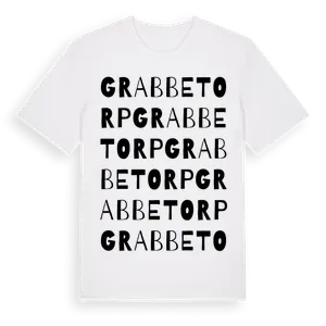 Grabbetorp ordlek t-shirt – ekologisk bomull t-shirt från Pinshirt