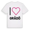 Jag älskar Grådö t-shirt stort tryck
